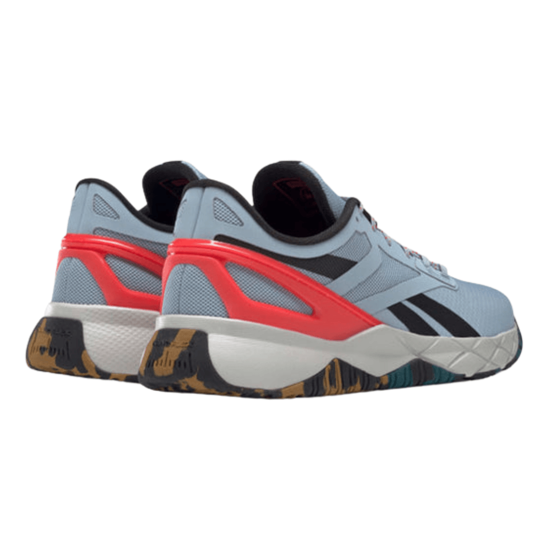 Reebok - Men's Nanoflex TR 'Gable Grey Cherry Camo' - Gable Grey / Core Black / Neon Cherry