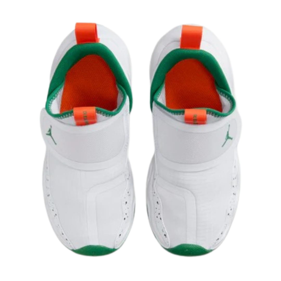 Jordan - Kid's Jordan 23/7 PS 'Hurricanes' - Football Grey / White / Orange Blaze / Pine Green