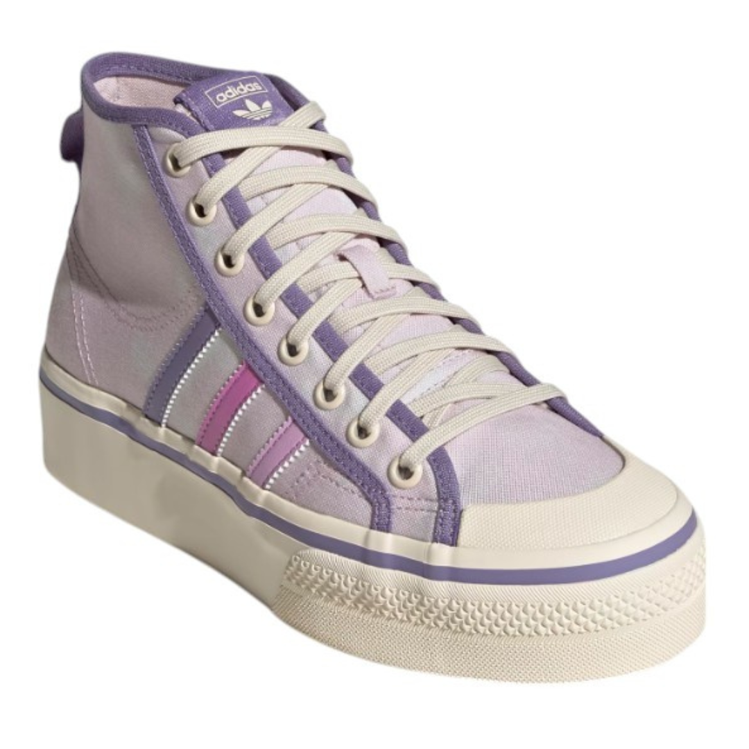 Adidas - Women's Nizza Platform Mid 'Almost Pink Pulse Lilac' - Almost Pink / Pulse Lilac / Wonder White