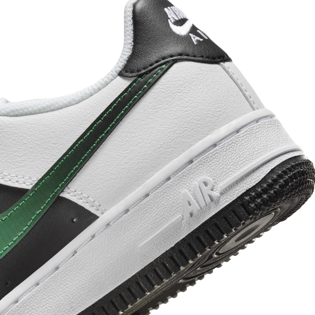 Nike - Kid's Air Force 1 LV8 2 GS 'White Black Malachite' - White/Black / Malachite / Stadium Green