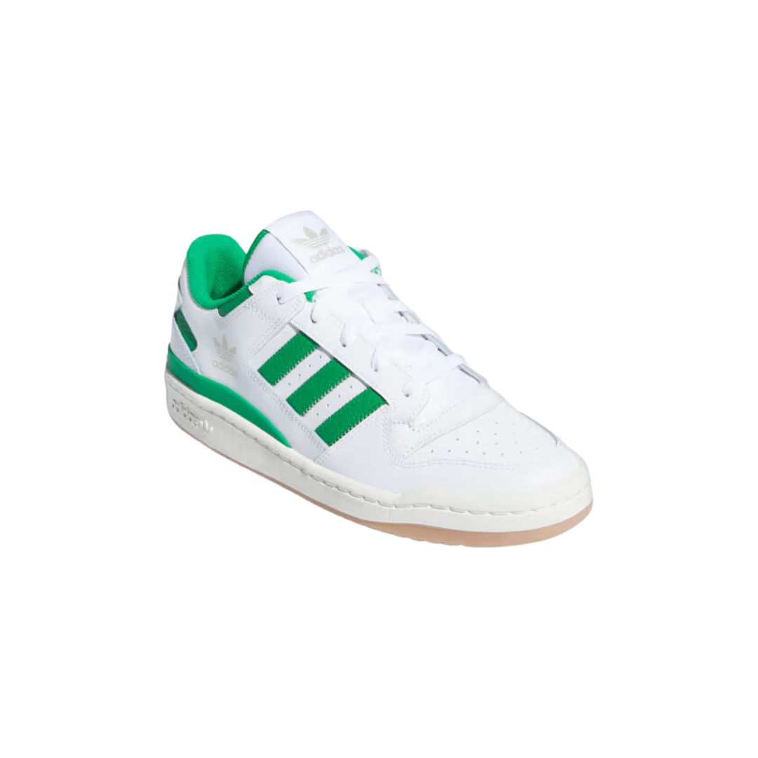 Adidas - Forum Low CL Shoes -Cloud White / Green / Cloud White