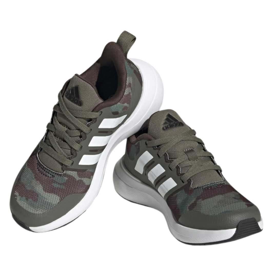 Adidas - Kid's FortaRun 2.0 Cloudfoam Sport Big Kid 'Olive Strata Camo' - Olive Strata / Cloud White / Core Black