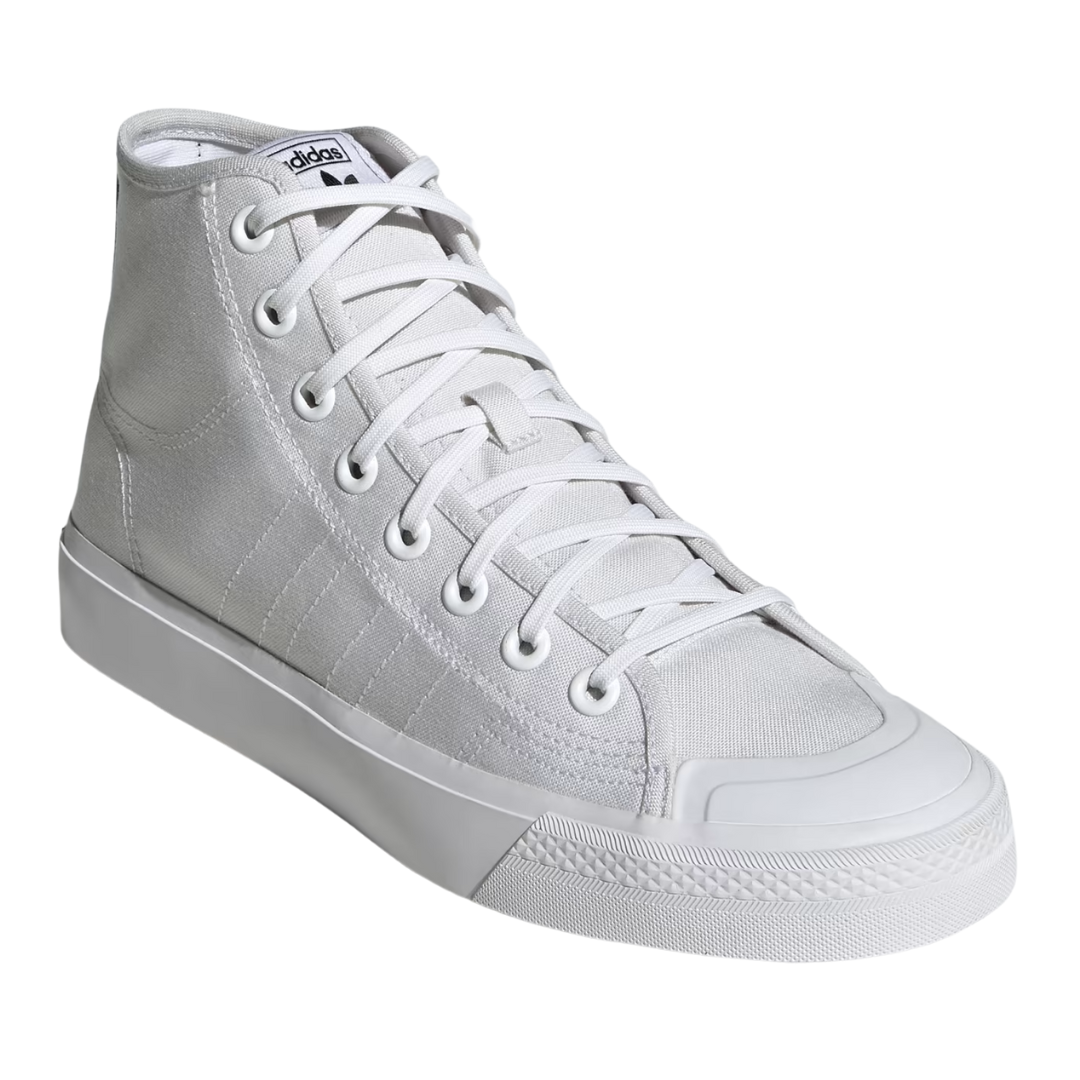 Adidas - Men's Nizza Hi 'White Black' - Cloud White / Cloud White / Core Black