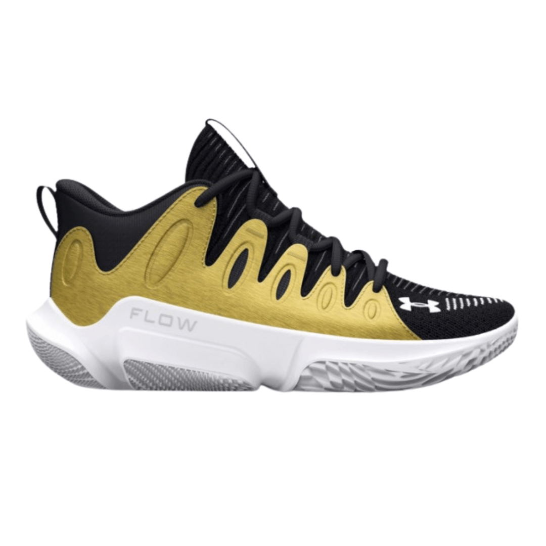 Under Armor - Women's Flow Breakthru 4 'Black Metallic Gold' -Black / Metallic Gold / White