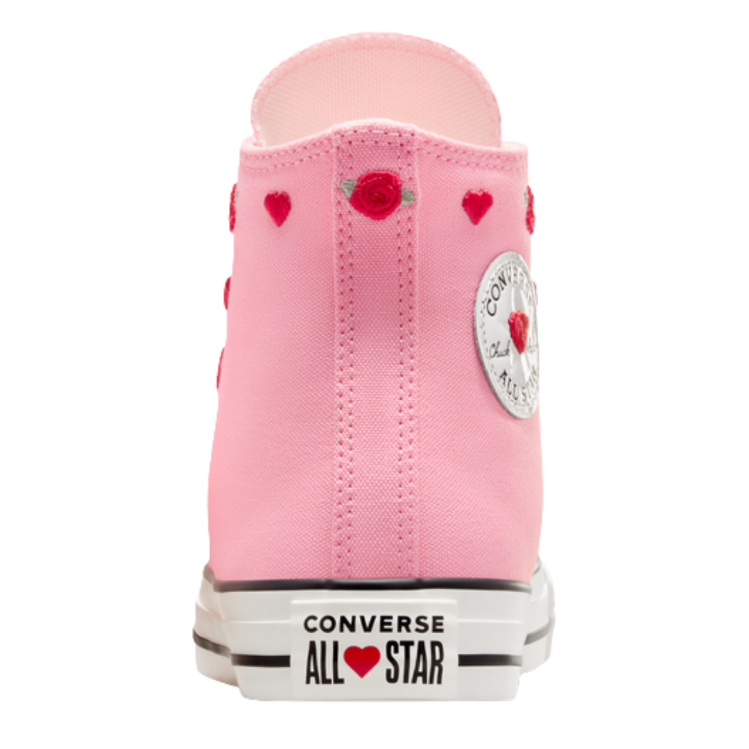 Converse - Kid's Chuck Taylor All Star High GS 'Valentine's Day 2025' - Light Jellyfish Jitter / Red / Egret