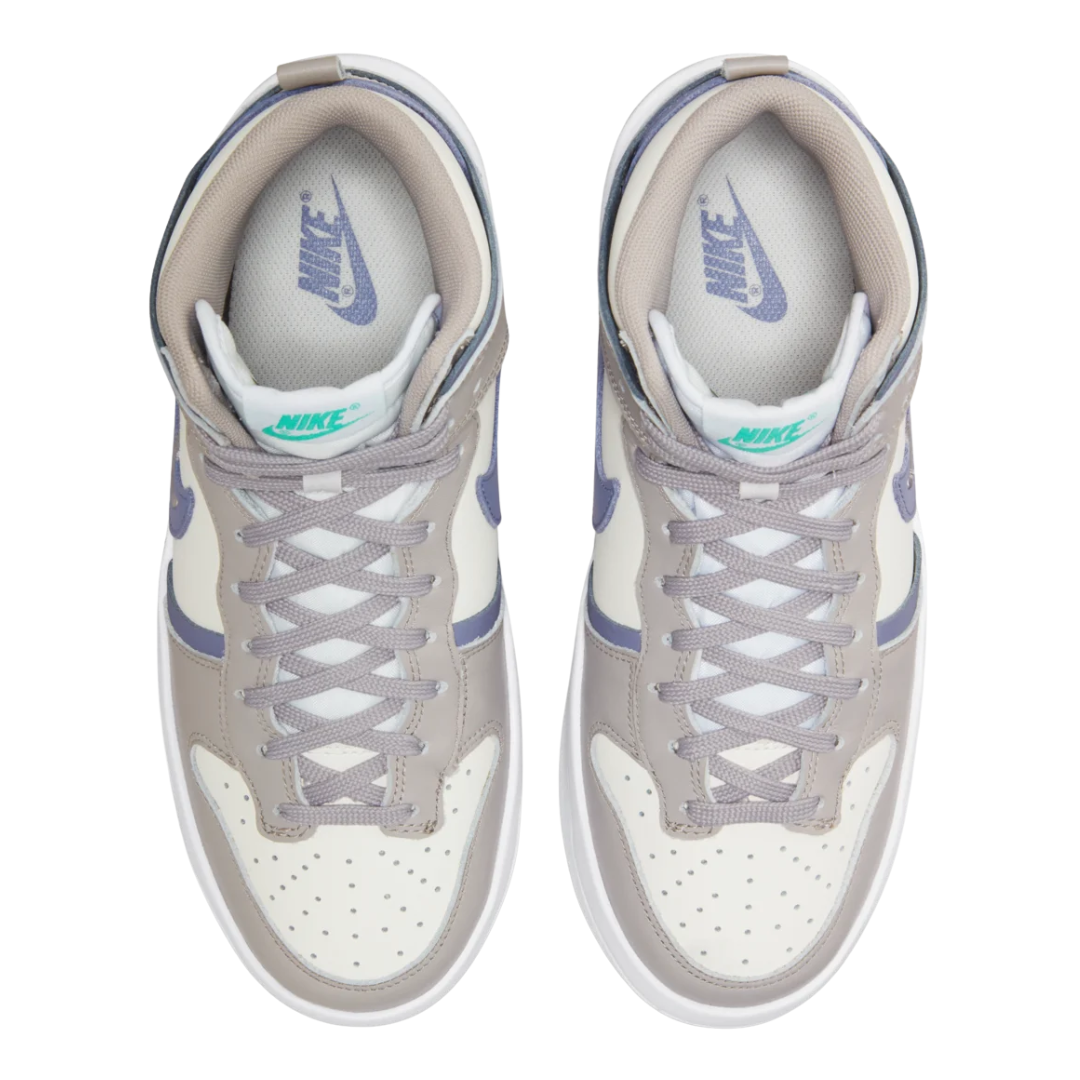 Nike - Women's Dunk High Up 'Iron Purple' - Sail / Iron Purple / College Grey