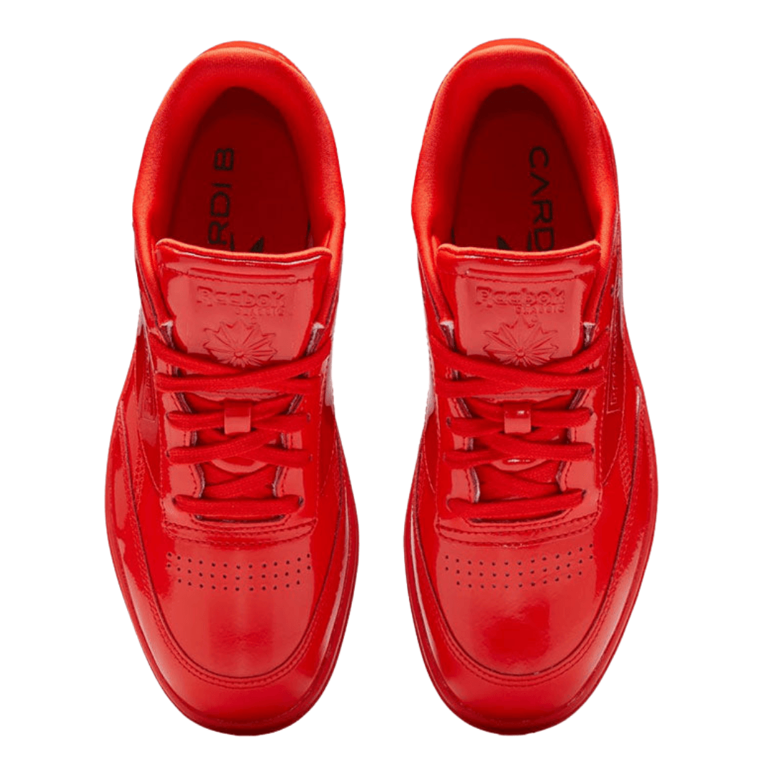 Reebok - Women's Cardi B x Wmns Club C Double 'Instinct Red' - Instinct Red / Instinct Red / Instinct Red