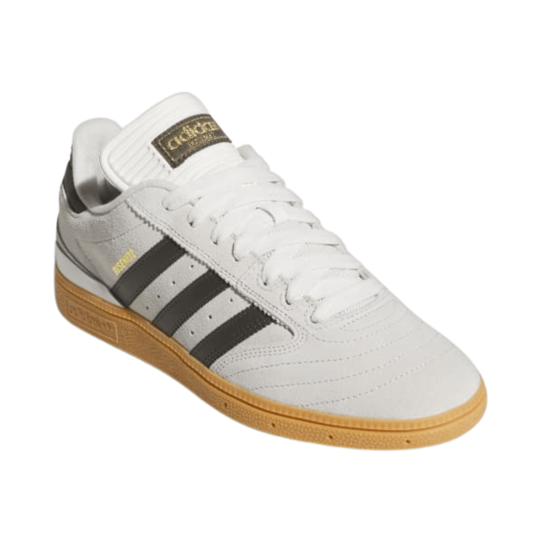 Adidas - Men's Busenitz Pro 'Crystal White Olive Gum' - Crystal White / Shadow Olive / Gum