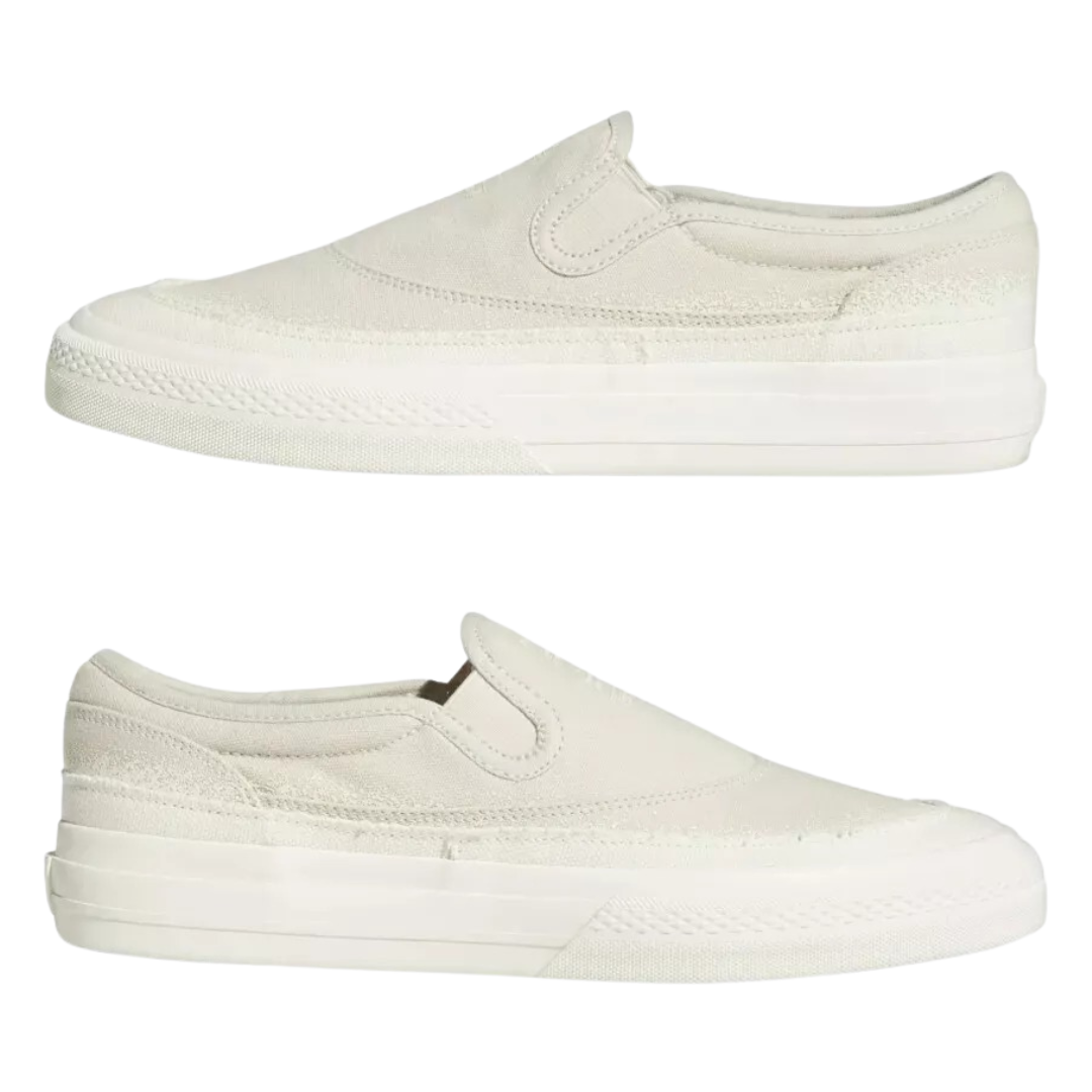 Adidas - Men's Nizza RF Slip-On 'Bliss White' - Bliss / Bliss / Chalk White