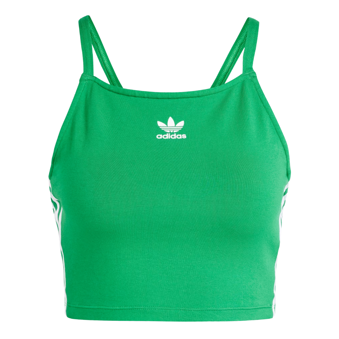 Adidas - Women's Adicolor 3 - Stripes Crop Top - Green