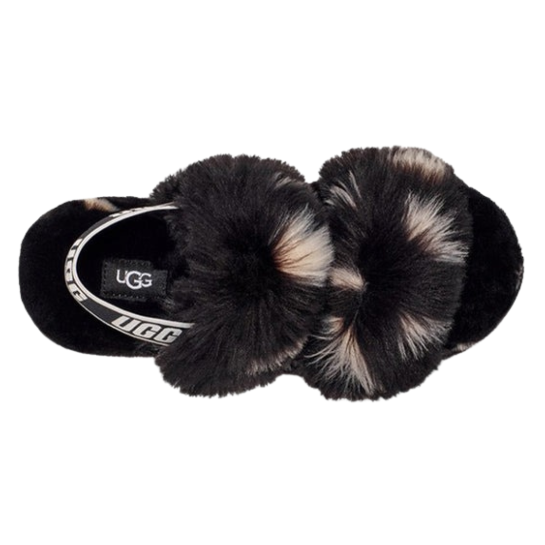 UGG - Women's Oh Yeah Slide 'Black White Spots' - Black / White