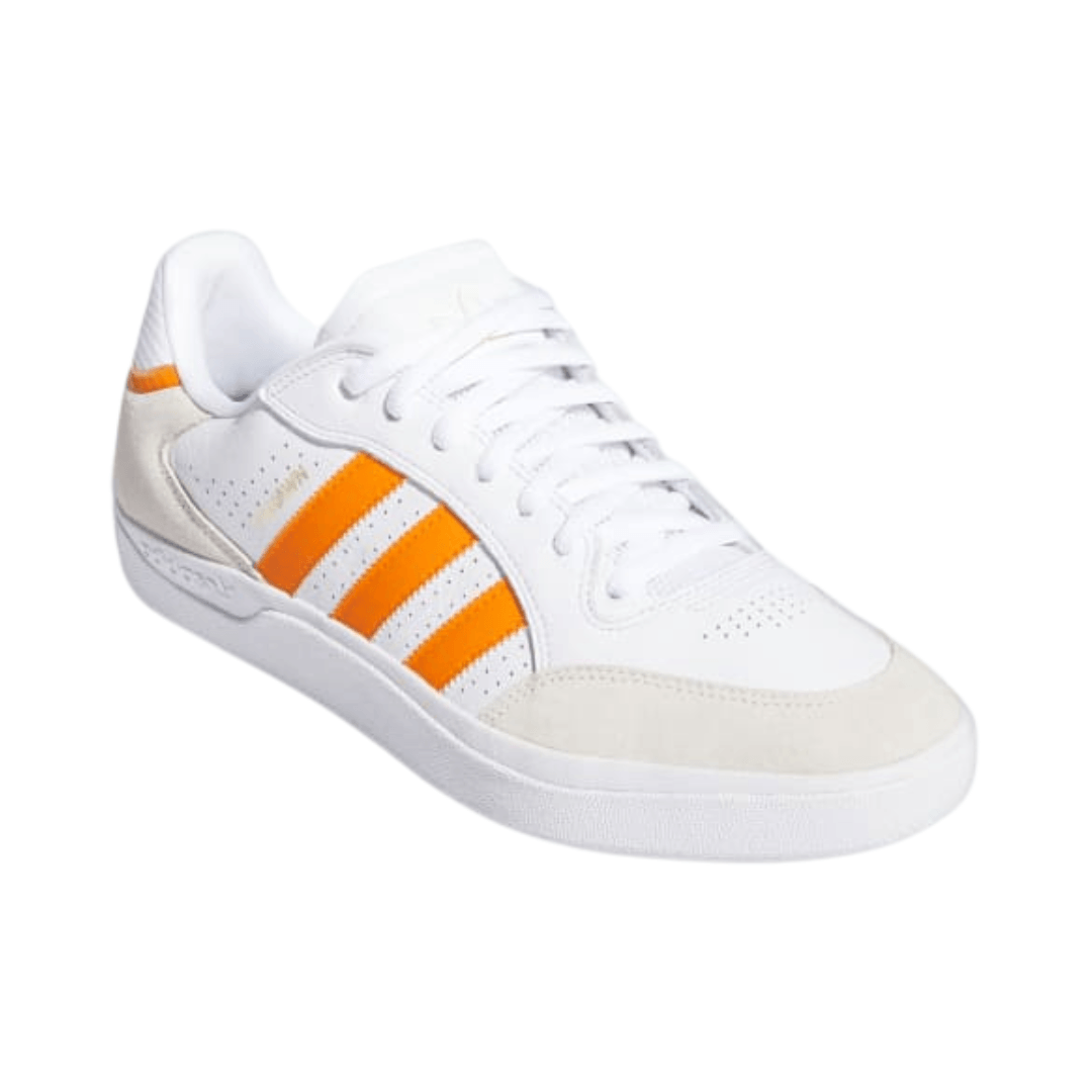 Adidas - Men's Tyshawn Low 'White Orange Gold' - Cloud White/ Crystal White / Gold Metallic