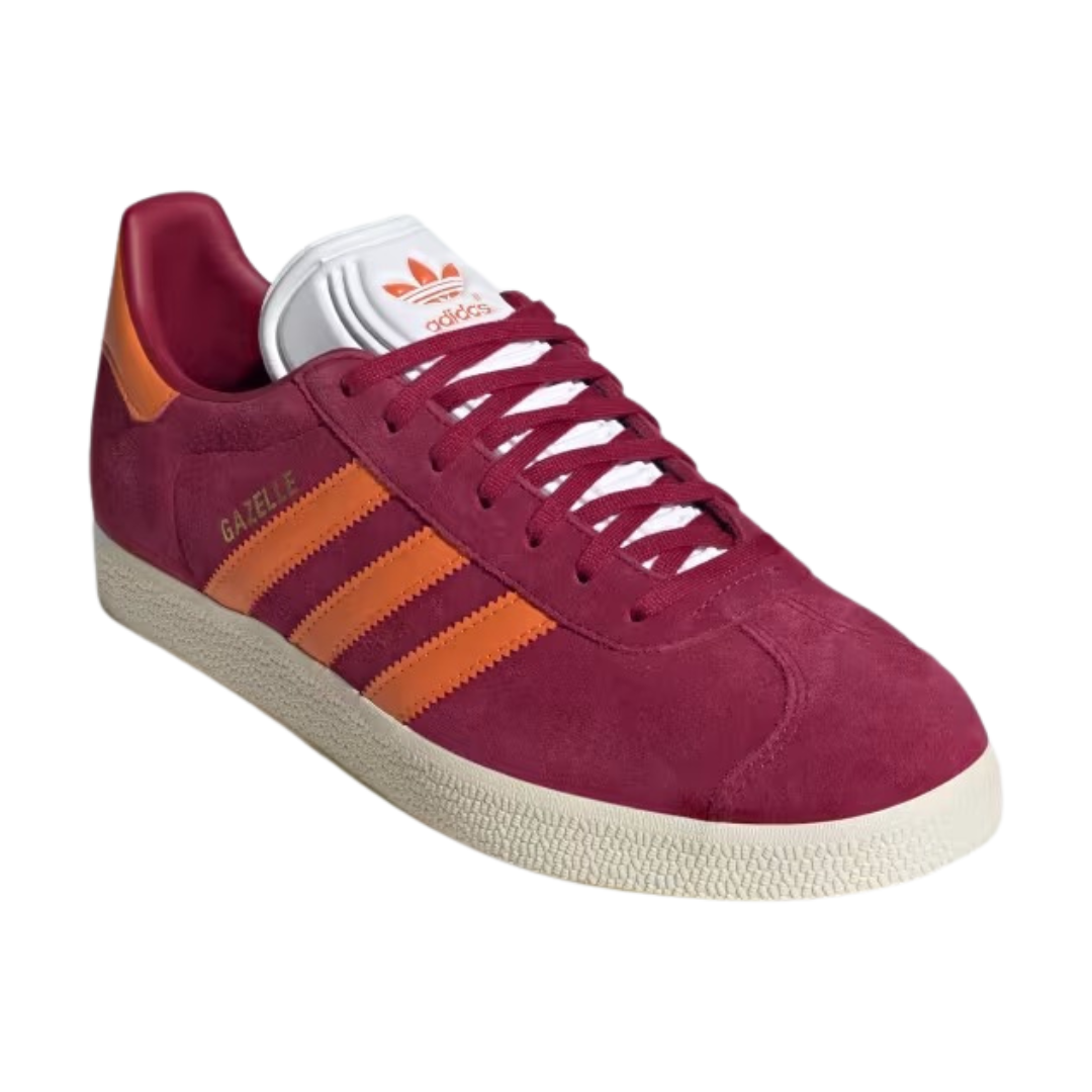 Adidas - Men's AS Roma x Gazelle 'Home Kit' - Legacy Burgundy / Unity Orange / Cream White