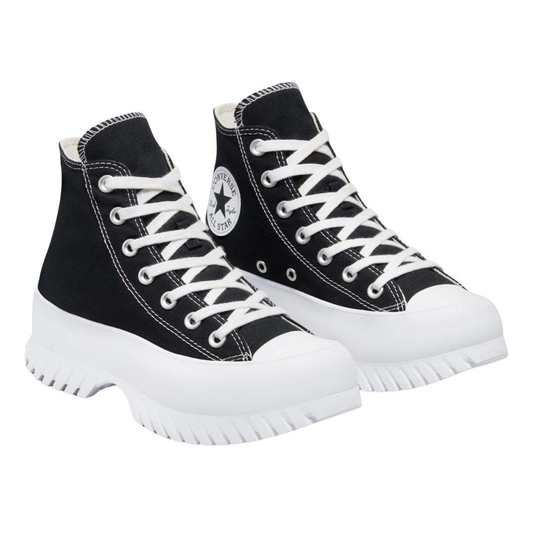 Converse - Women's Chuck Taylor All Star Lugged 2.0 High 'Black White' - Black / Egret / White