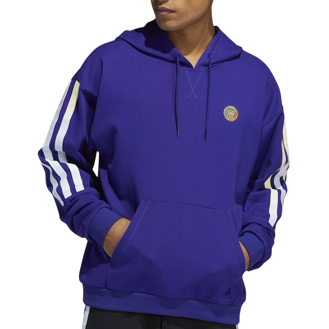 Adidas - Men's Donovan Mitchell Pullover Hoodie - Team College Purple