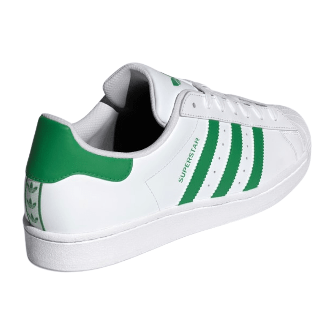 Adidas - Men's Superstar 'White Green' - Cloud White / Green / Cloud White