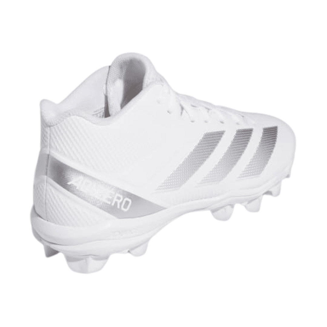 Adidas - Men's Adizero Impact.2 Molded 'White Silver Metallic' - Cloud White / Silver Metallic / Cloud White