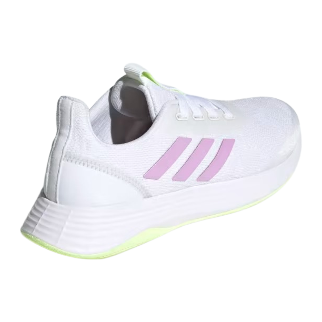 Adidas -  Women's QT Racer 'White Clear Lilac' - Cloud White / Clear Lilac / Hi-Res Yellow