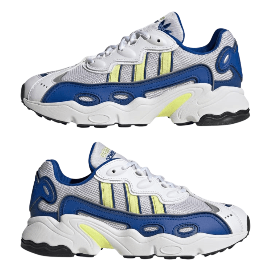 Adidas - Women’s Ozweego OG 'White Royal Pulse Yellow' - Cloud White / Pulse Yellow / Royal Blue