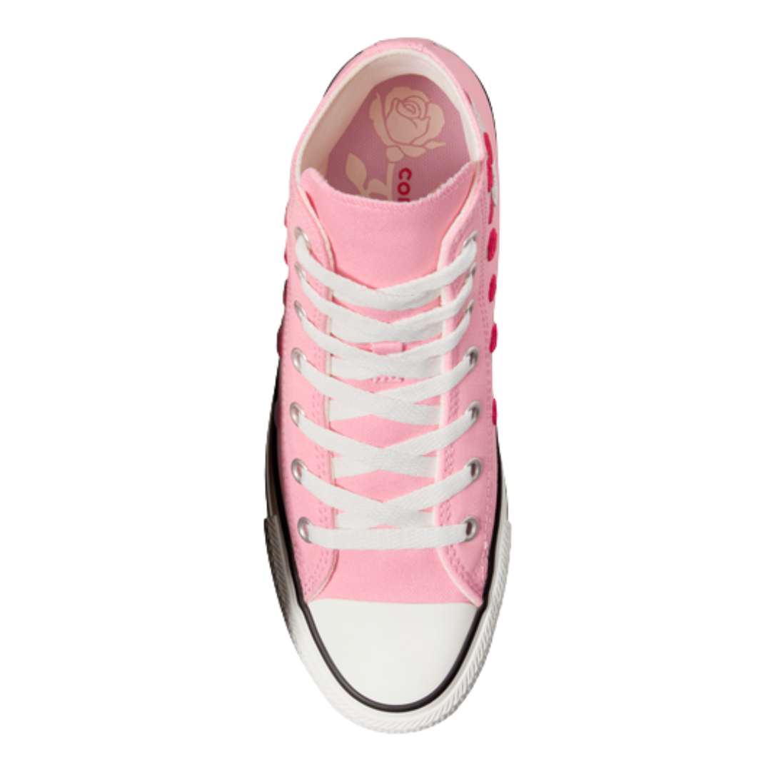 Converse - Kid's Chuck Taylor All Star High GS 'Valentine's Day 2025' - Light Jellyfish Jitter / Red / Egret