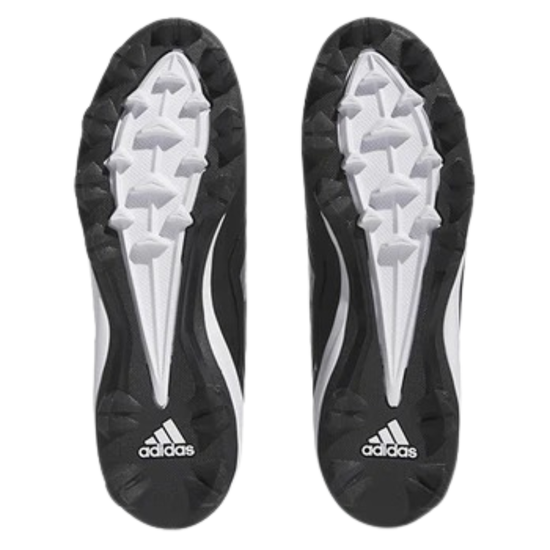 Adidas - Men's PureHustle 3 MD 'Black Silver Metallic' - Core Black / Silver Metallic / Silver Metallic