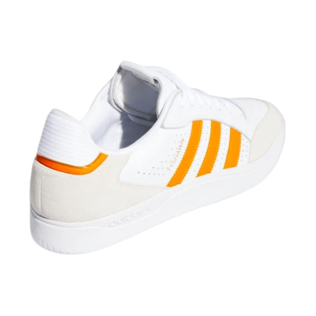 Adidas - Men's Tyshawn Low 'White Orange Gold' - Cloud White/ Crystal White / Gold Metallic