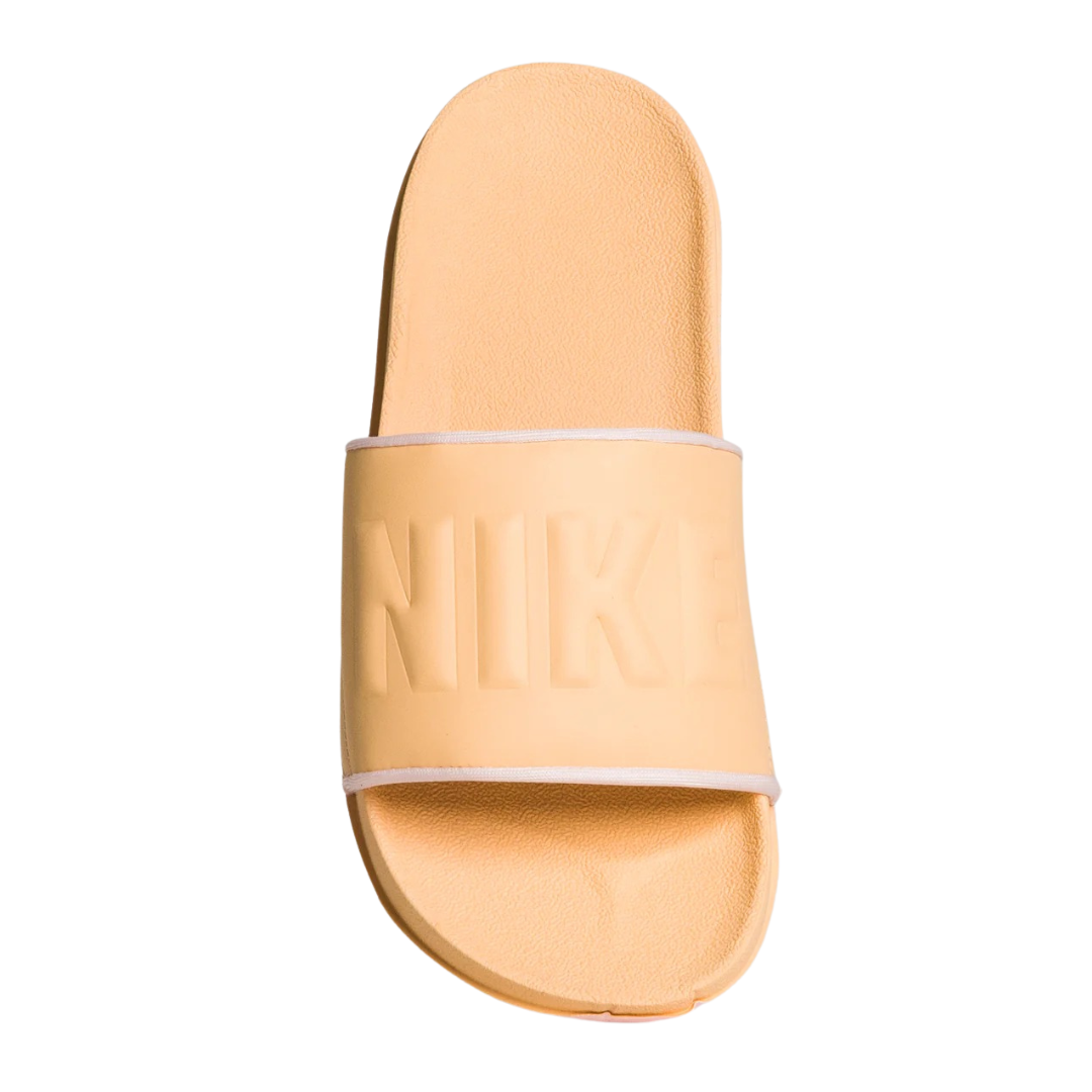 Nike - Women's Offcourt Slides Sandals White Onyx - Pink / Yellow