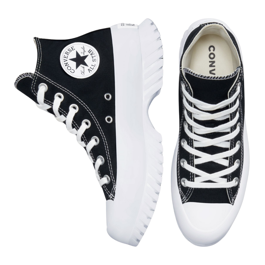 Converse - Women's Chuck Taylor All Star Lugged 2.0 High 'Black White' - Black / Egret / White