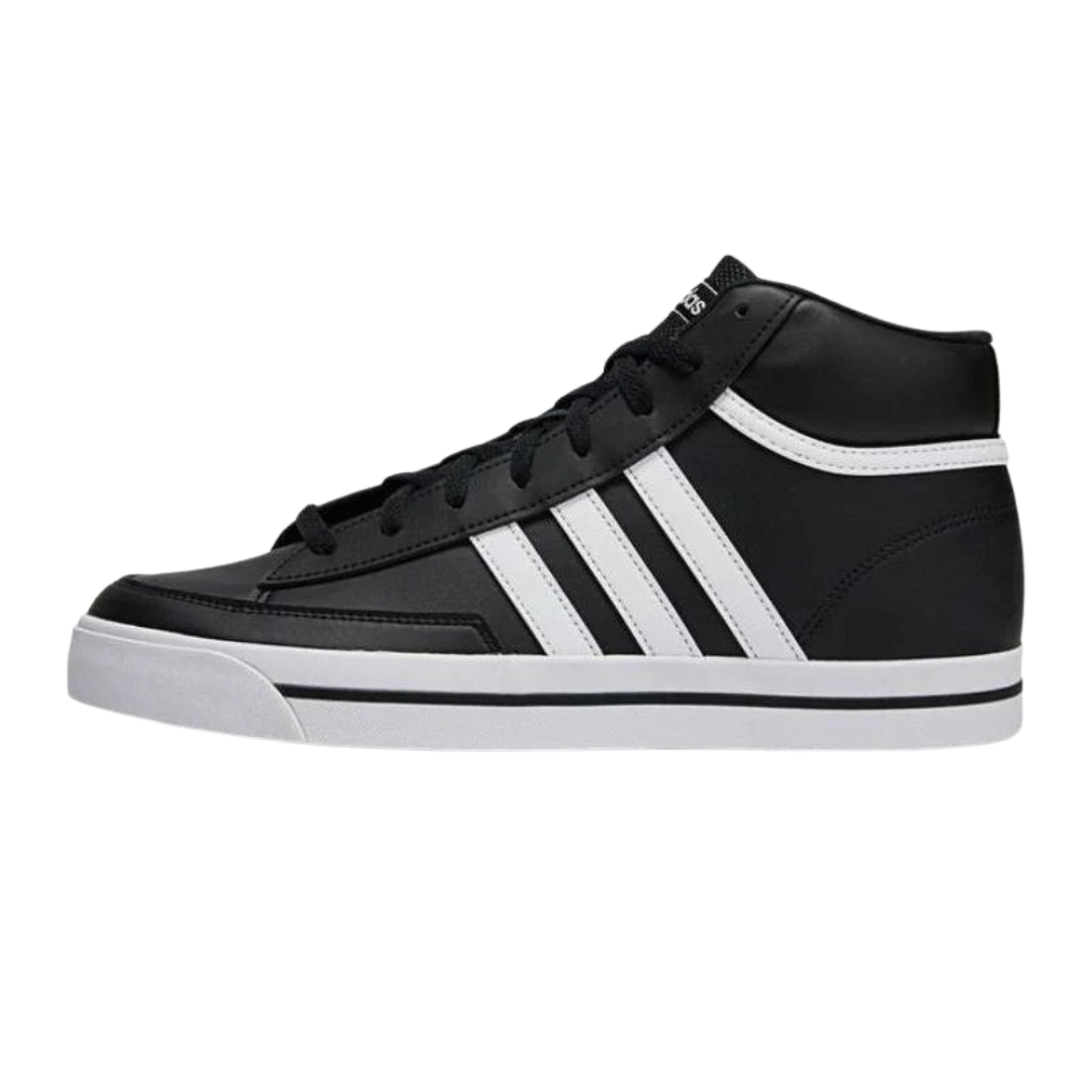 Adidas - Men's Retrovulc Mid 'Black White' - Core Black / Cloud White / Core Black