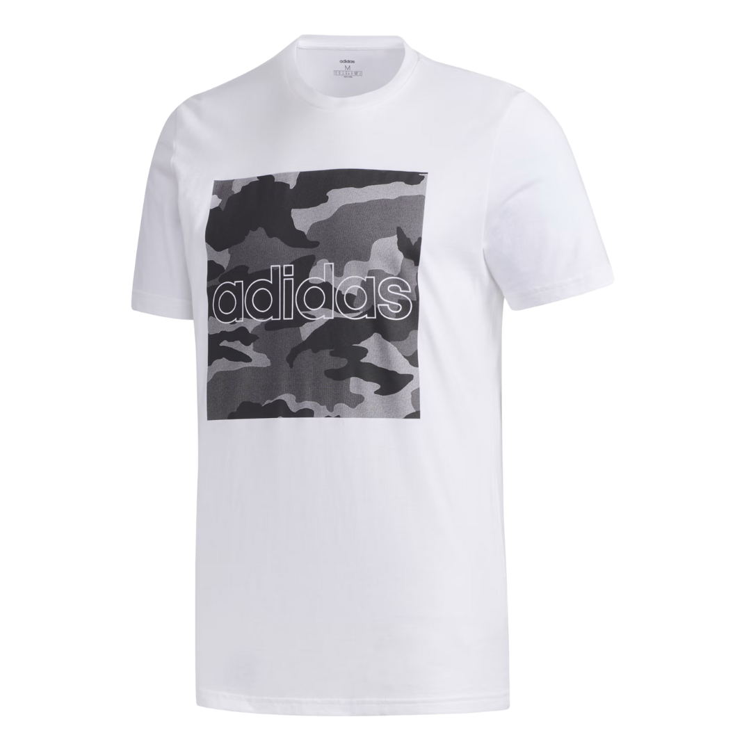 Adidas - Men' s Camouflage Box Tee Shirt - White / Black