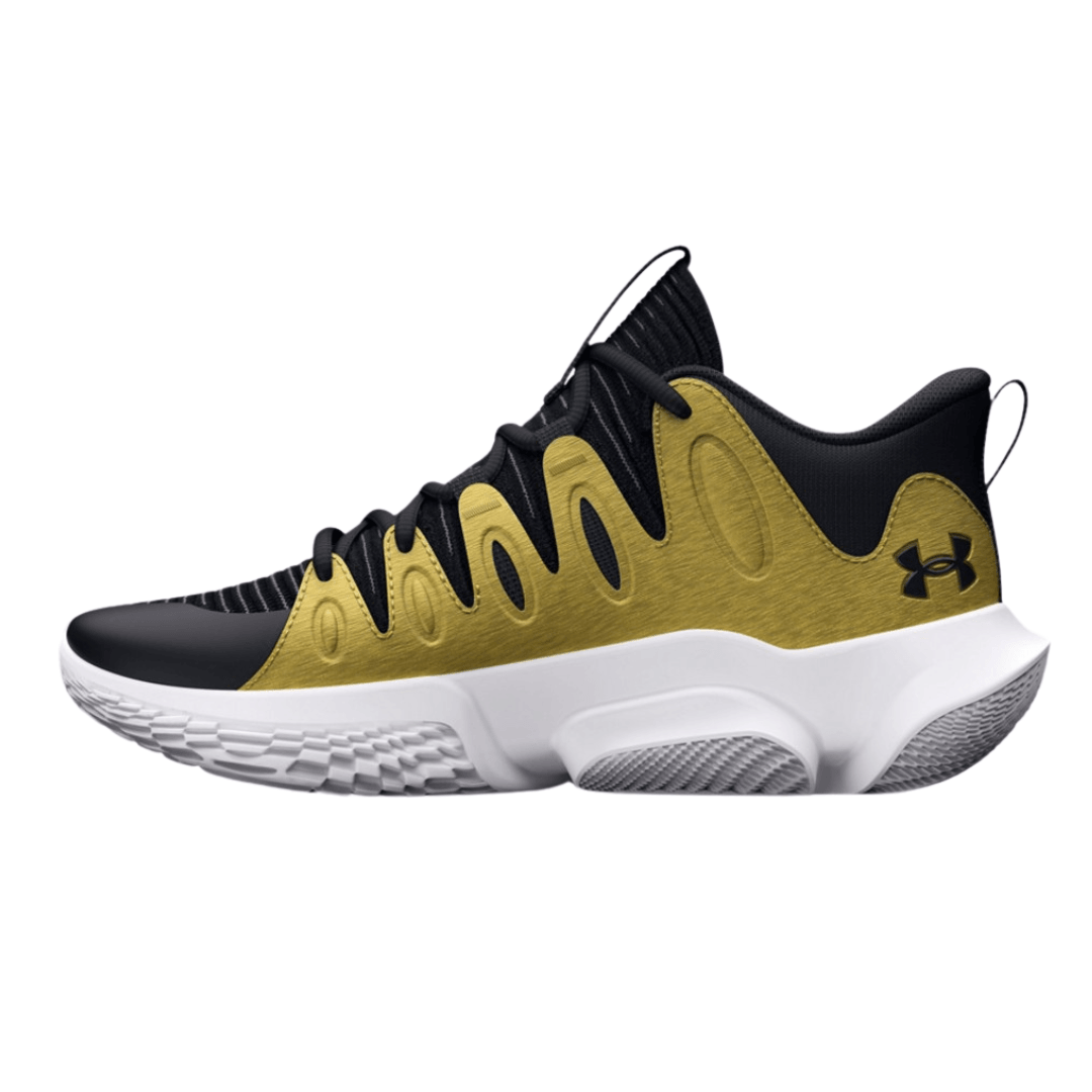 Under Armor - Women's Flow Breakthru 4 'Black Metallic Gold' -Black / Metallic Gold / White