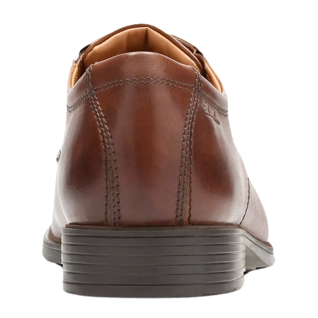 Clarks - Men's Tilden Walk "Dark Tan Leather" - Brown