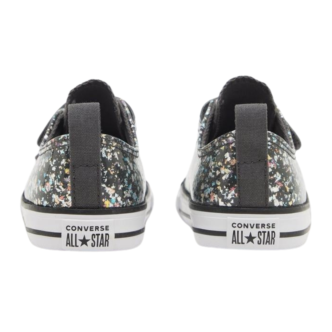 Converse - Kid's Chuck Taylor All Star EasyOn Low TD 'Glitter - Dark Matter' - Dark Matter / White / Black