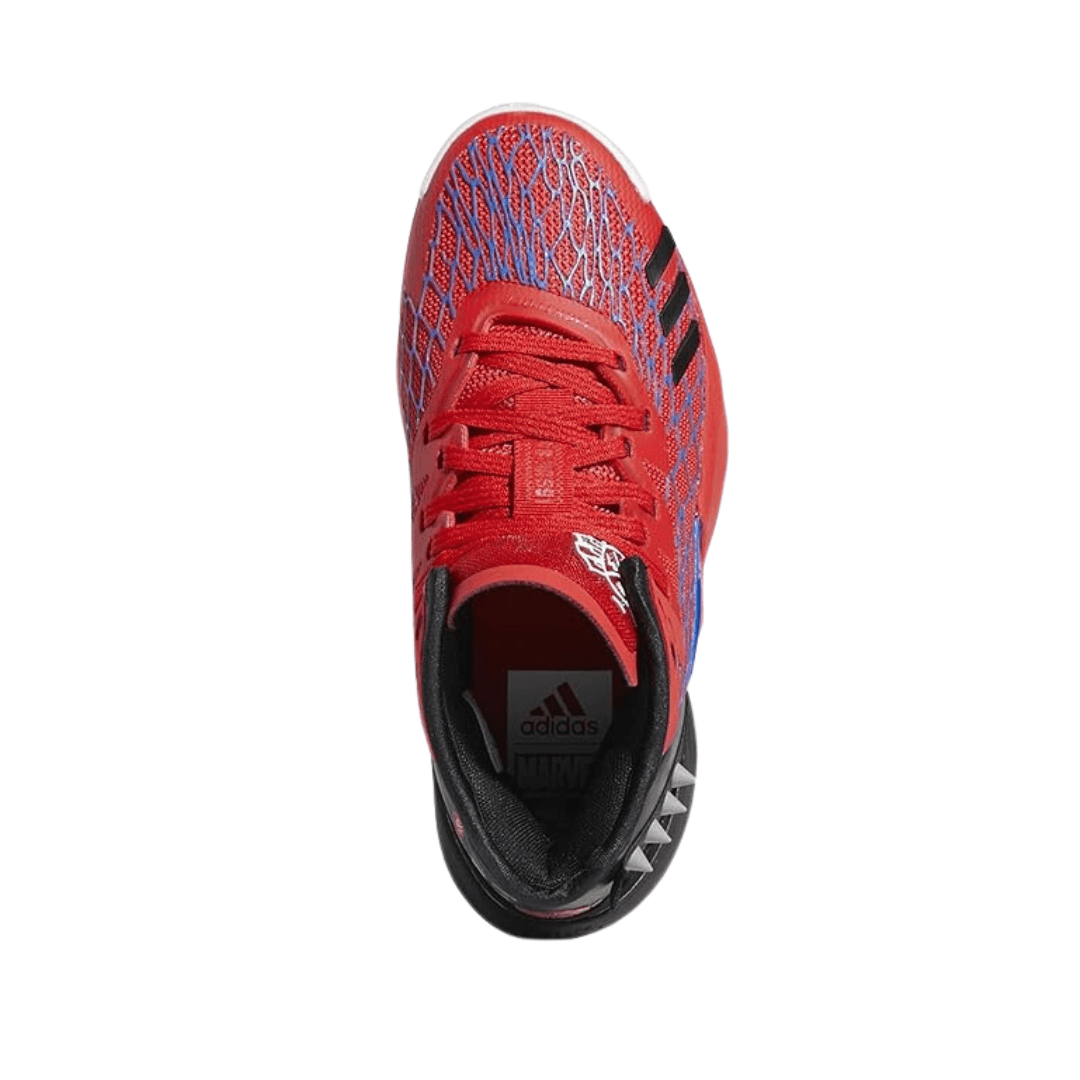 Adidas - D.O.N. Issue 4 J Spiderman Kids Shoes - Blue/Vivid Red/Core Black