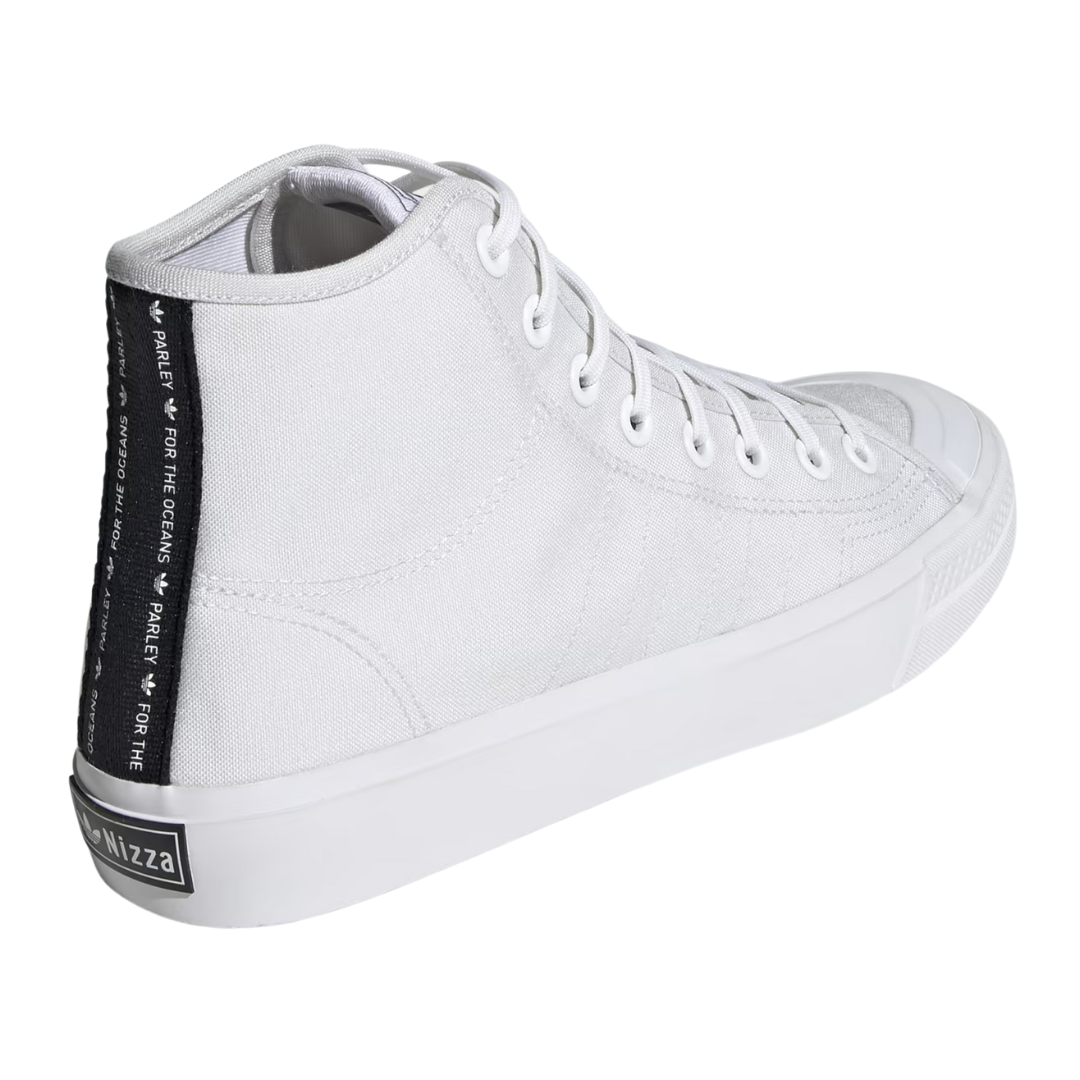 Adidas - Men's Nizza Hi 'White Black' - Cloud White / Cloud White / Core Black