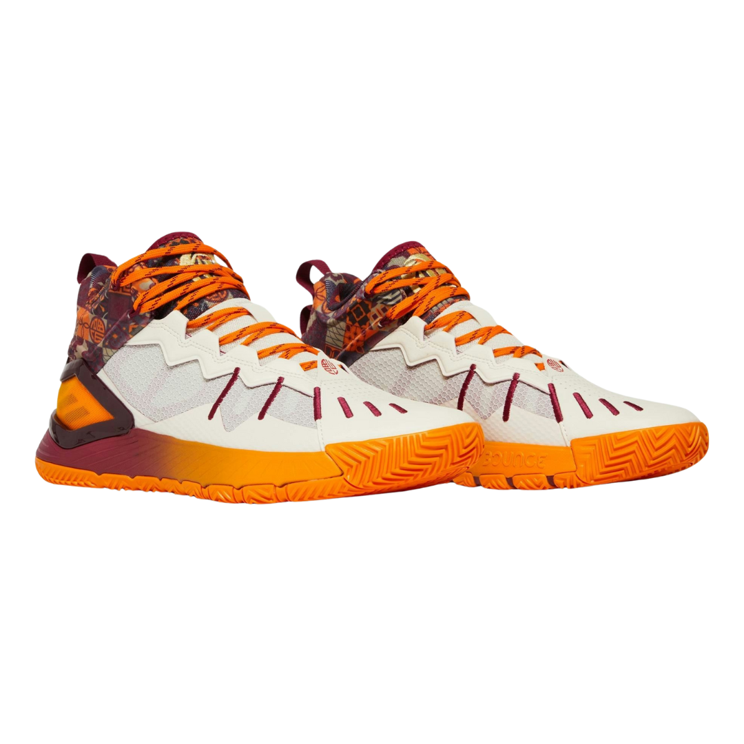 Adidas -  Men's D Rose Son of Chi 'White Bold Orange' - Legacy Burgundy / Cloud White / Bold Orange