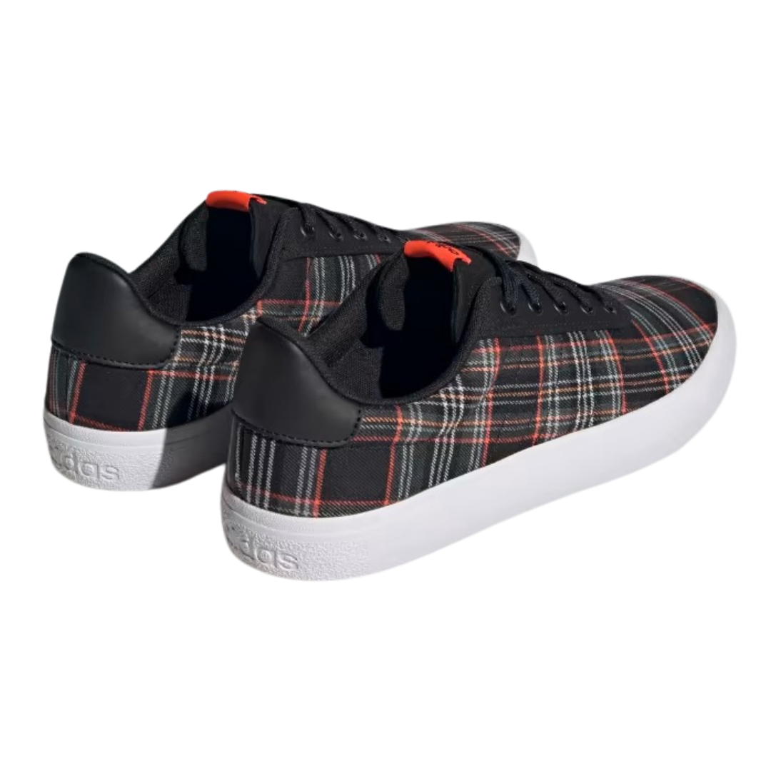 Adidas - Men's Vulc Raid3r 'Black Orange Plaid' - Core Black / Grey Six / Grey Two