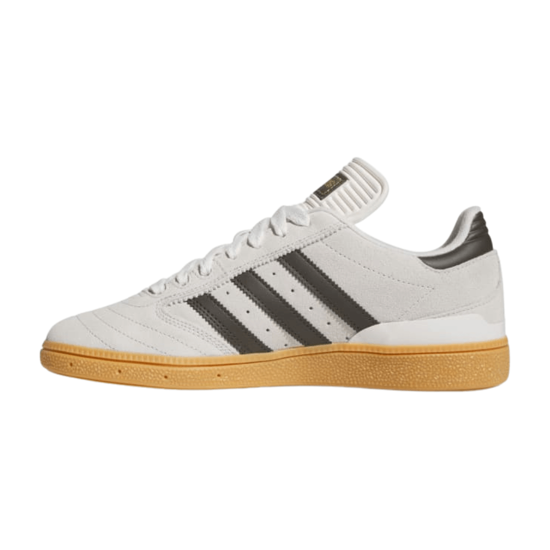 Adidas - Men's Busenitz Pro 'Crystal White Olive Gum' - Crystal White / Shadow Olive / Gum