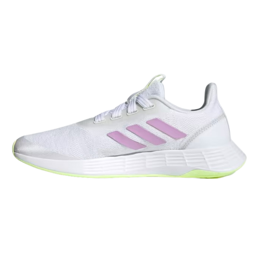 Adidas -  Women's QT Racer 'White Clear Lilac' - Cloud White / Clear Lilac / Hi-Res Yellow