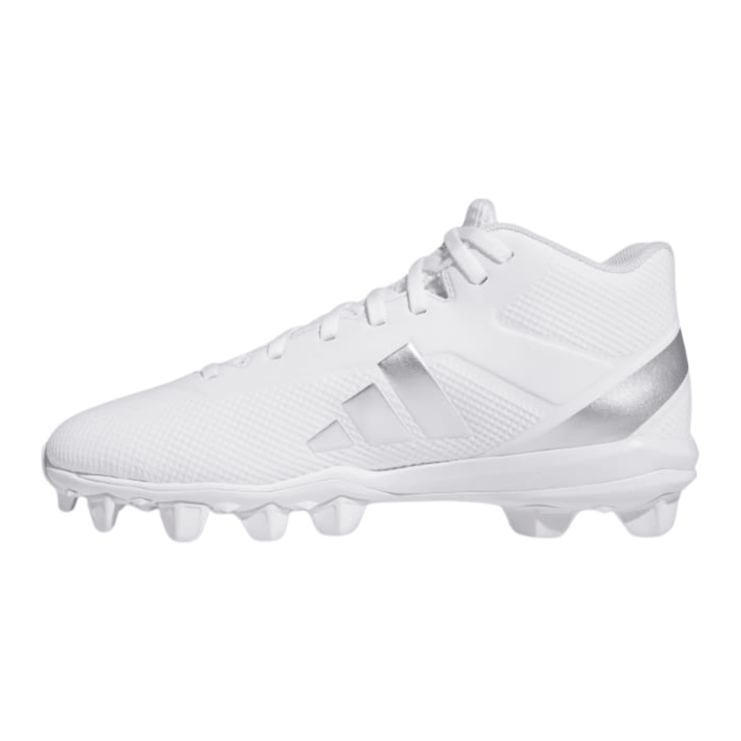 Adidas - Men's Adizero Impact.2 Molded 'White Silver Metallic' - Cloud White / Silver Metallic / Cloud White