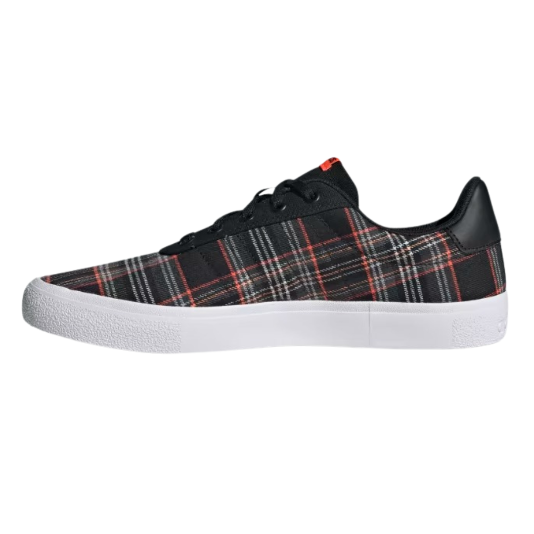 Adidas - Men's Vulc Raid3r 'Black Orange Plaid' - Core Black / Grey Six / Grey Two