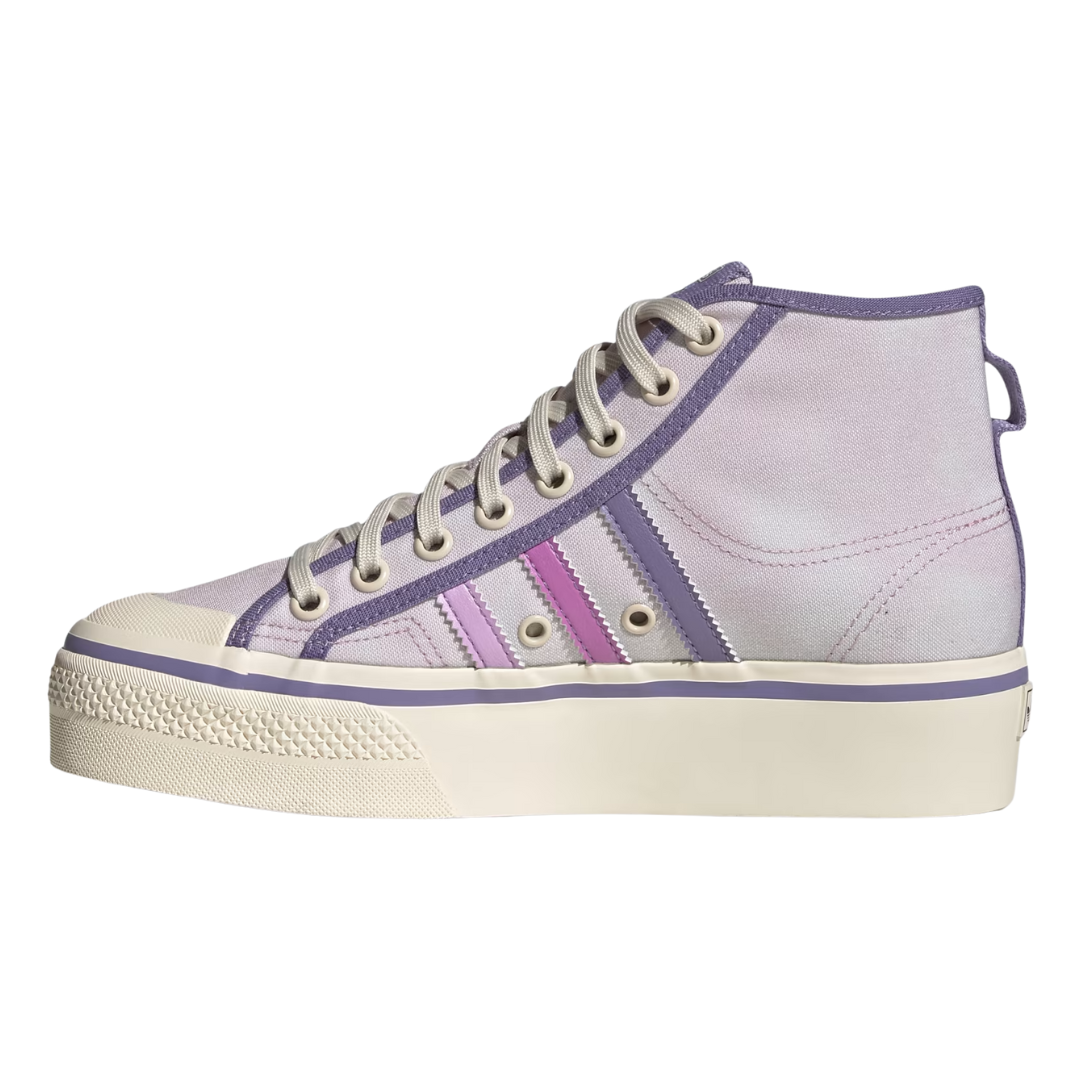 Adidas - Women's Nizza Platform Mid 'Almost Pink Pulse Lilac' - Almost Pink / Pulse Lilac / Wonder White