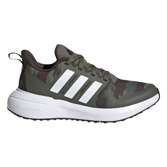 Adidas - Kid's FortaRun 2.0 Cloudfoam Sport Big Kid 'Olive Strata Camo' - Olive Strata / Cloud White / Core Black