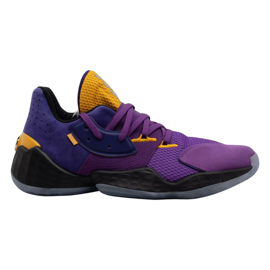 Adidas - Men's Harden Vol. 4 'Su Casa Mi Casa - Los Angeles Lakers' - Team College Purple / Team College Gold / Active Purple