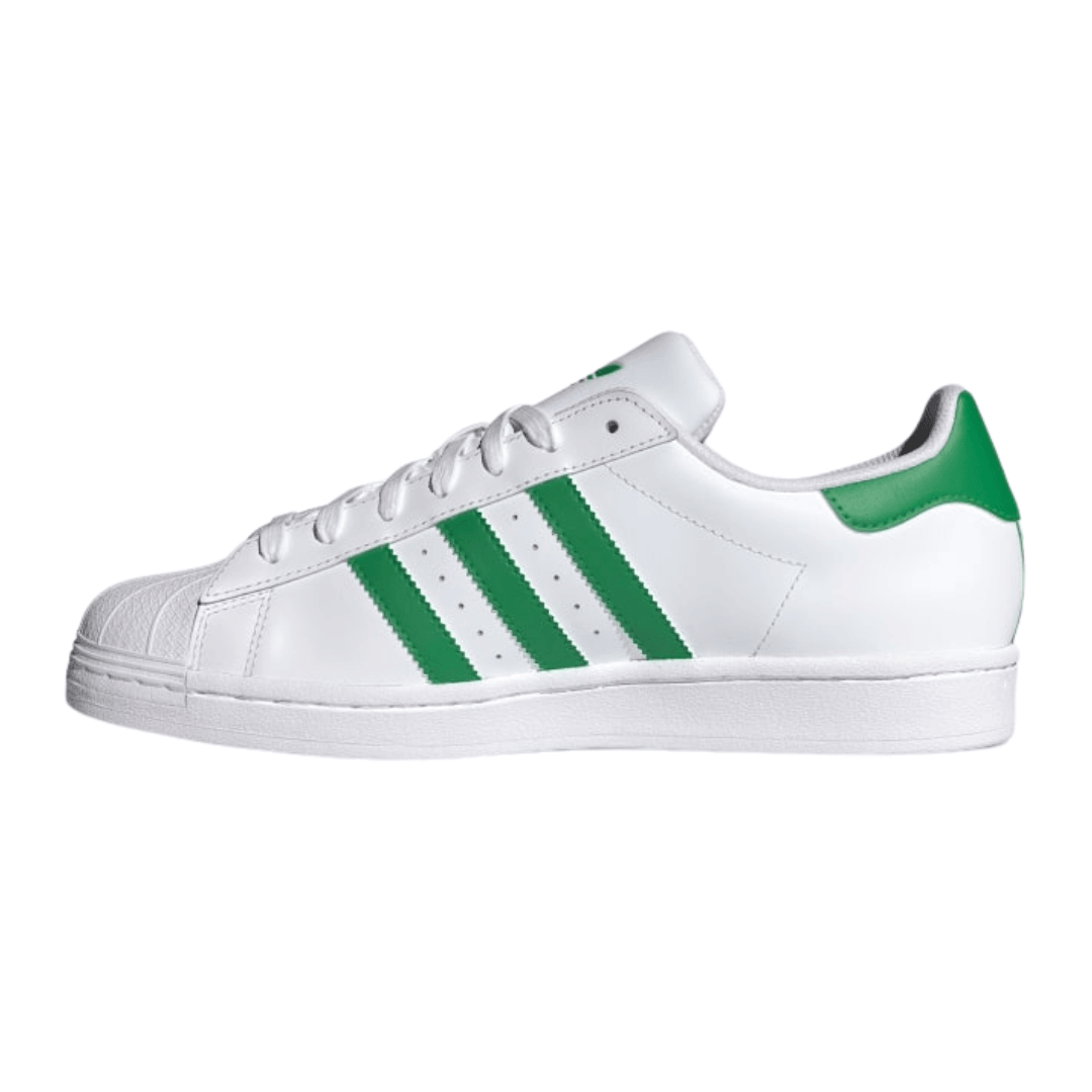 Adidas - Men's Superstar 'White Green' - Cloud White / Green / Cloud White