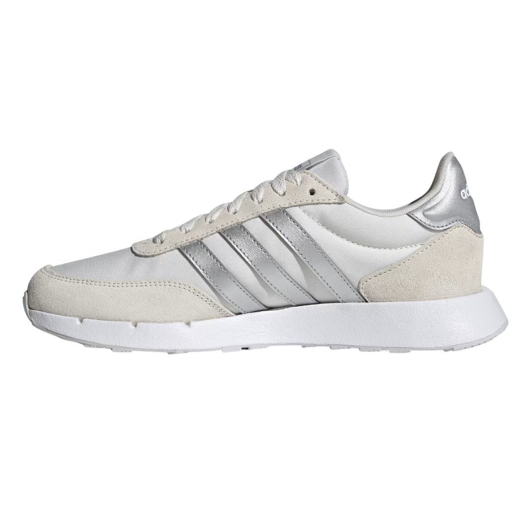 Adidas - Women's Run 60s 2.0 'Chalk Silver Metallic' - Chalk White / Silver Metallic / Dash Grey