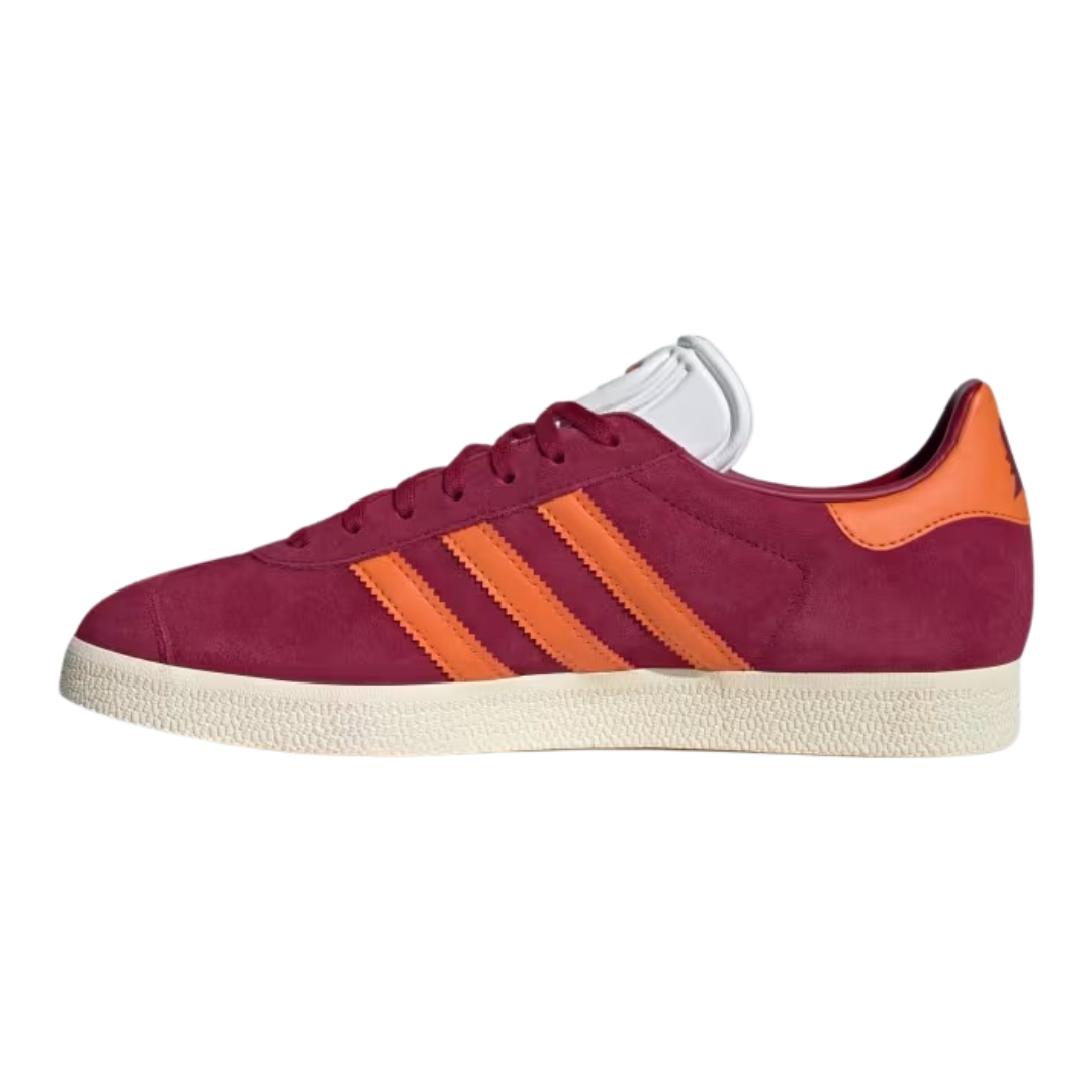 Adidas - Men's AS Roma x Gazelle 'Home Kit' - Legacy Burgundy / Unity Orange / Cream White