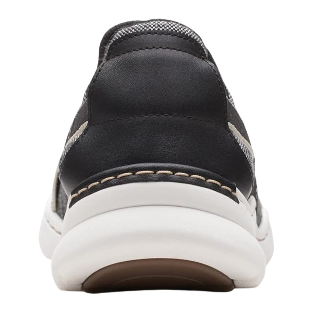 Clarks - Women's Teagan Go Slip - on Sneaker - Black / White