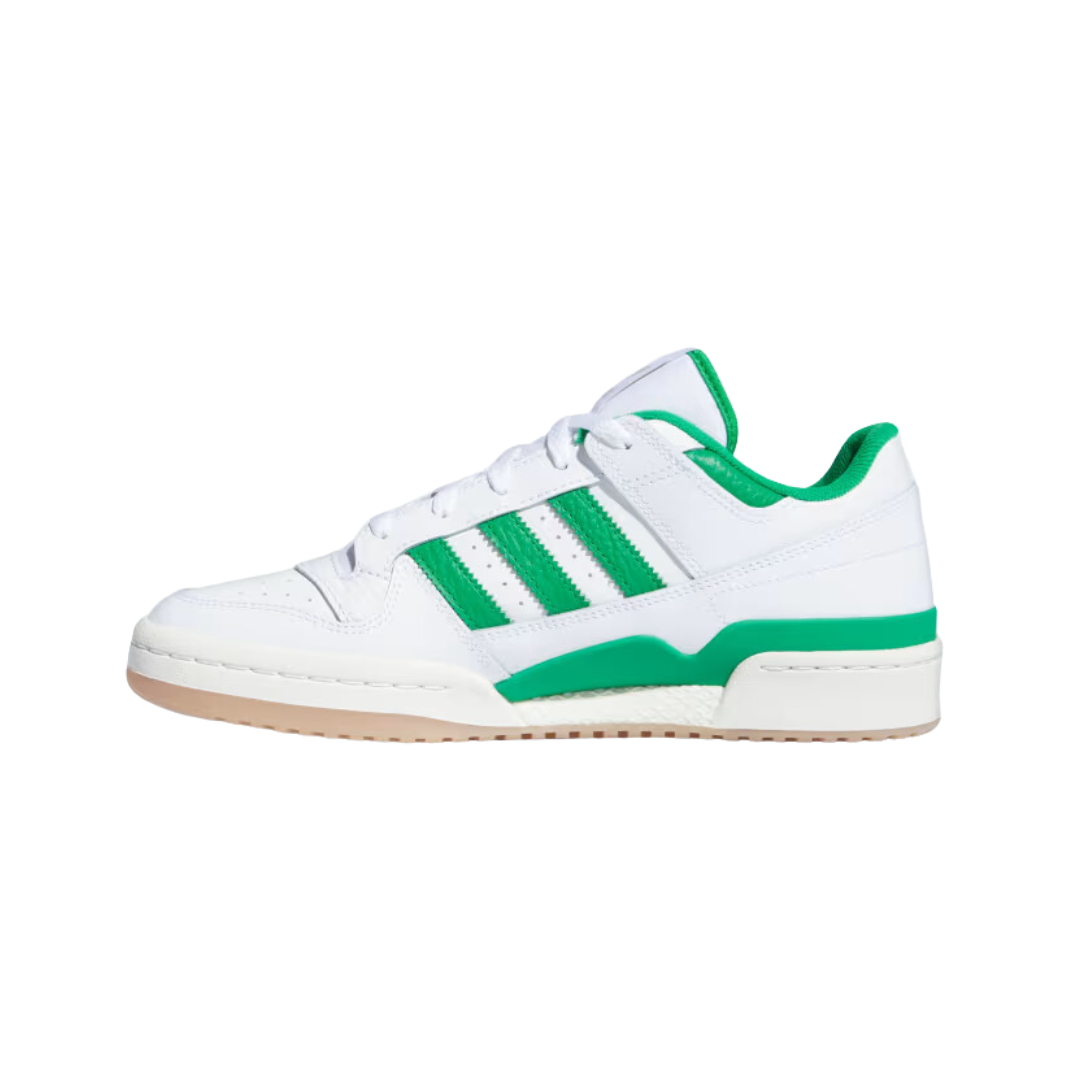 Adidas - Forum Low CL Shoes -Cloud White / Green / Cloud White