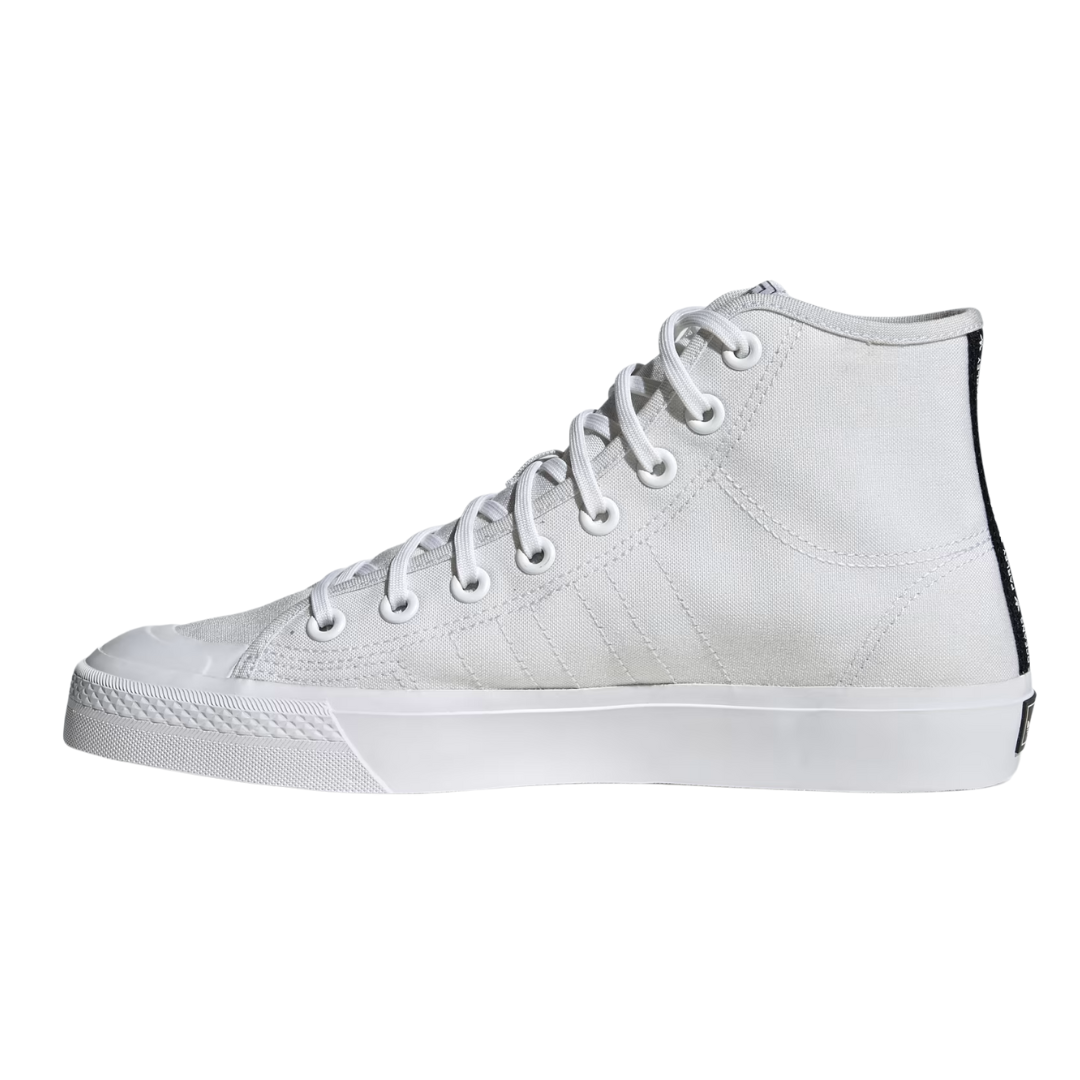 Adidas - Men's Nizza Hi 'White Black' - Cloud White / Cloud White / Core Black